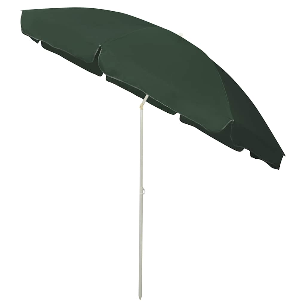 Suncobran za plažu zeleni 300 cm