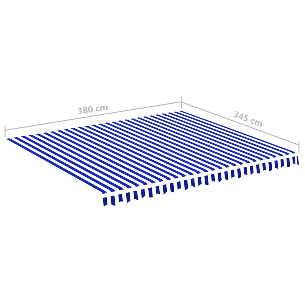 Zamjenska tkanina za tendu plavo-bijela 4 x 3,5 m