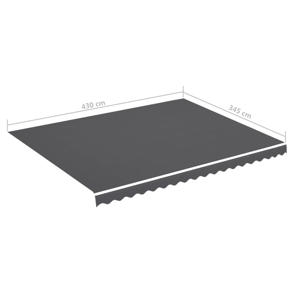 Zamjenska tkanina za tendu antracit 4,5 x 3,5 m