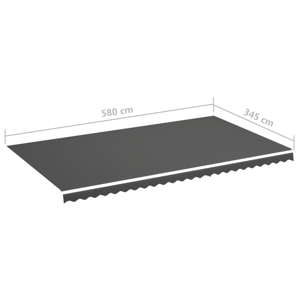 Zamjenska tkanina za tendu antracit 6 x 3,5 m