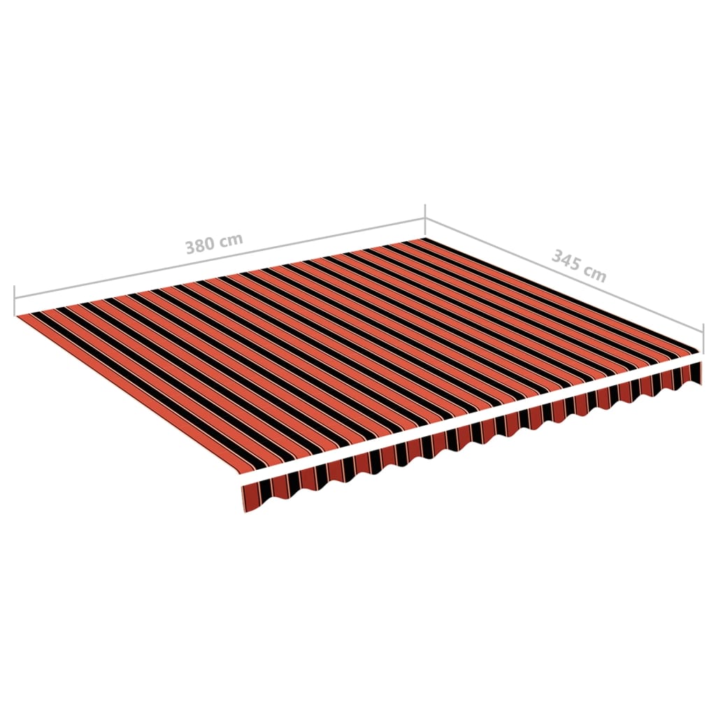 Zamjenska tkanina za tendu narančasto-smeđa 4 x 3,5 m