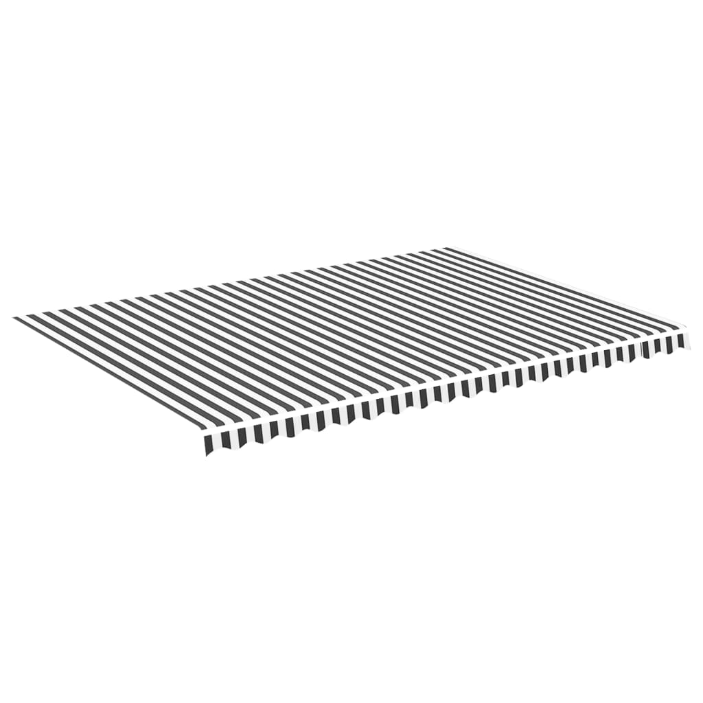Zamjenska tkanina za tendu antracit-bijela 5 x 3,5 m