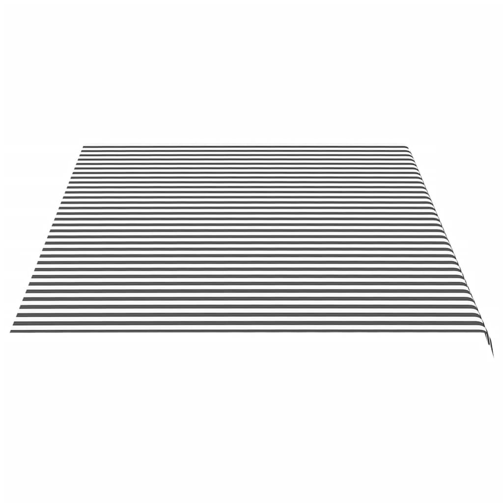 Zamjenska tkanina za tendu antracit-bijela 5 x 3,5 m