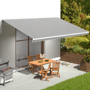 Zamjenska tkanina za tendu antracit-bijela 6 x 3,5 m