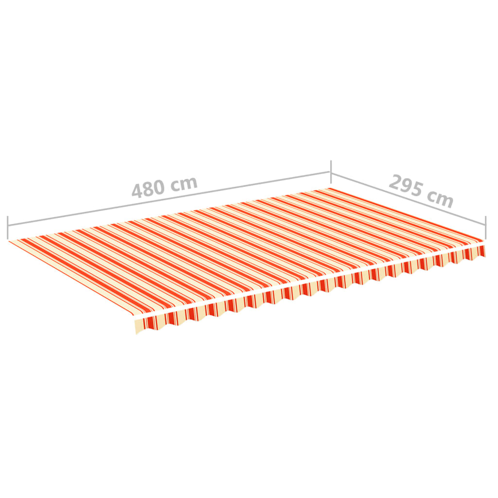 Zamjenska tkanina za tendu žuto-narančasta 5 x 3 m