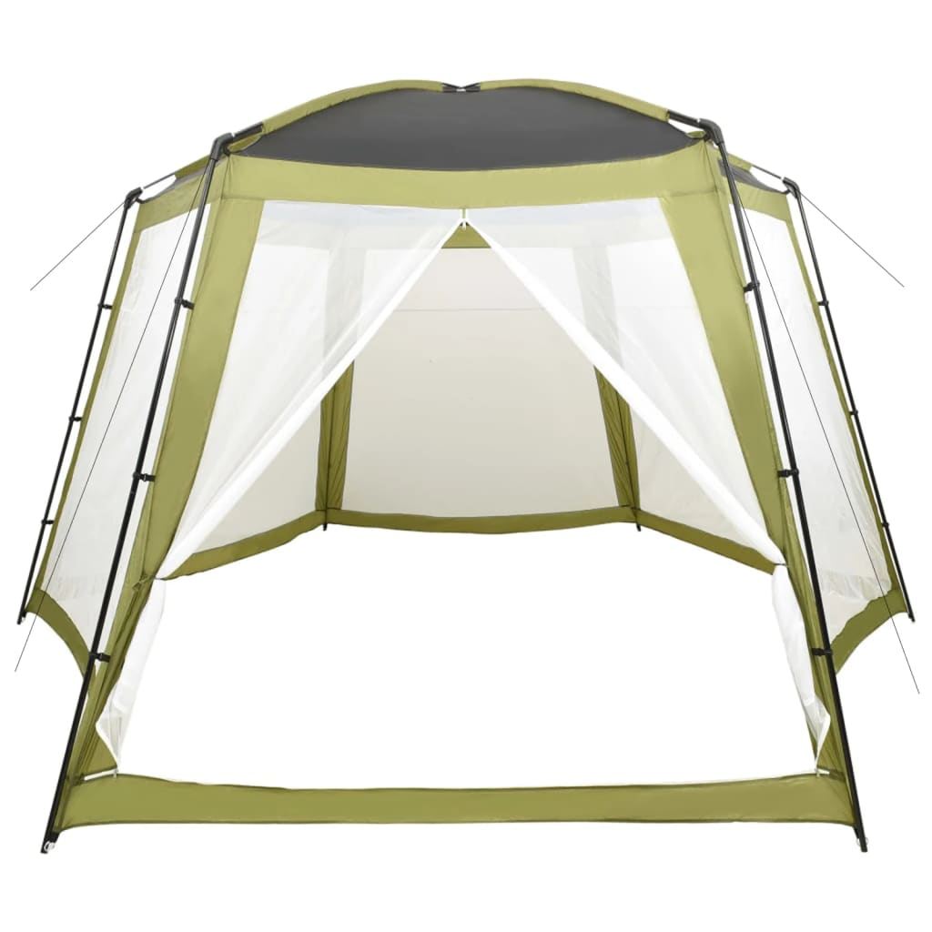 Šator za bazen od tkanine 500 x 433 x 250 cm zeleni
