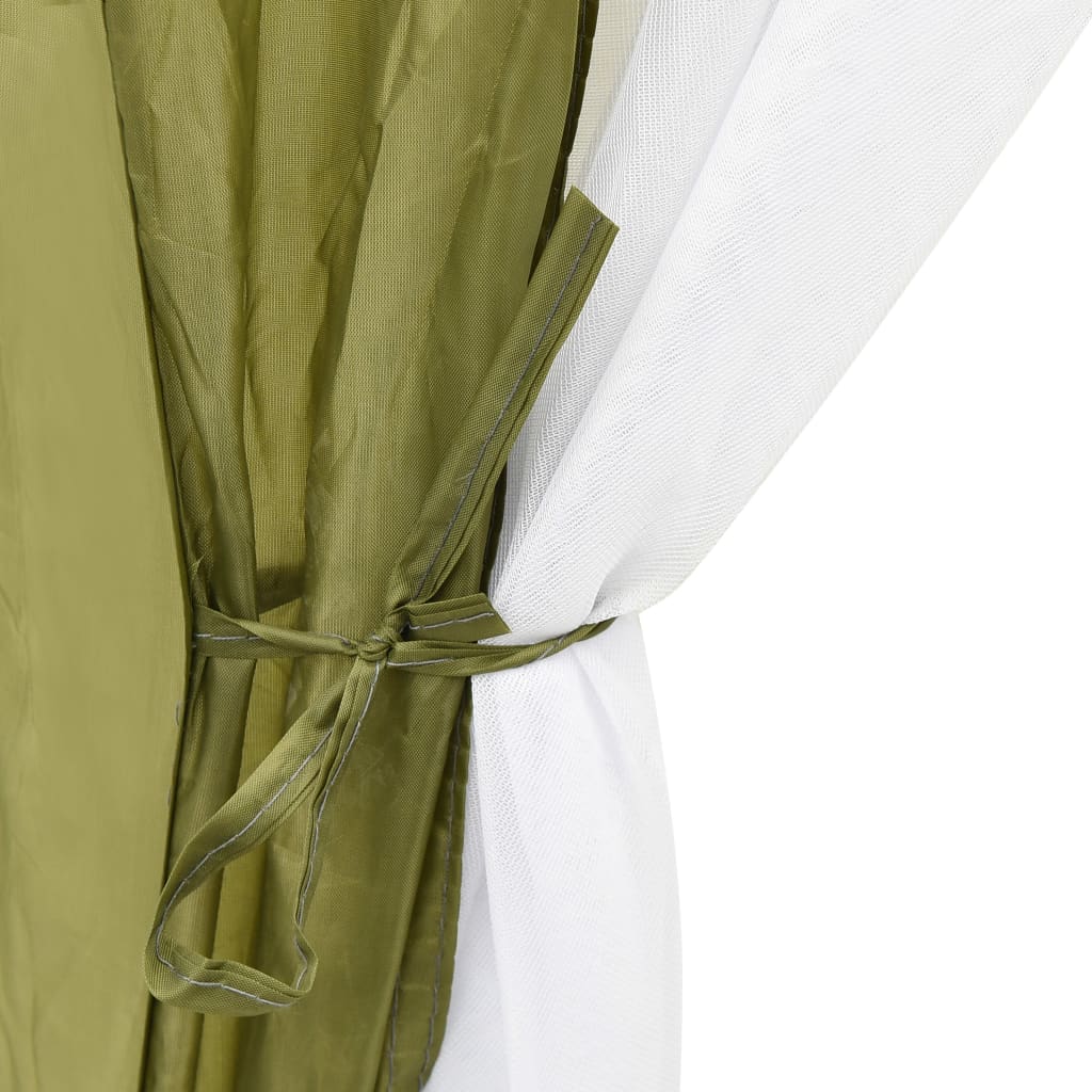 Šator za bazen od tkanine 590 x 520 x 250 cm zeleni