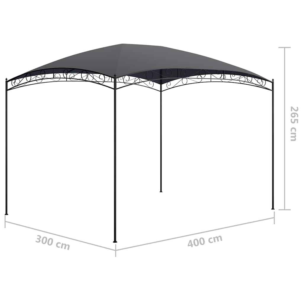 Sjenica 3 x 4 x 2,65 m antracit 180 g/m²