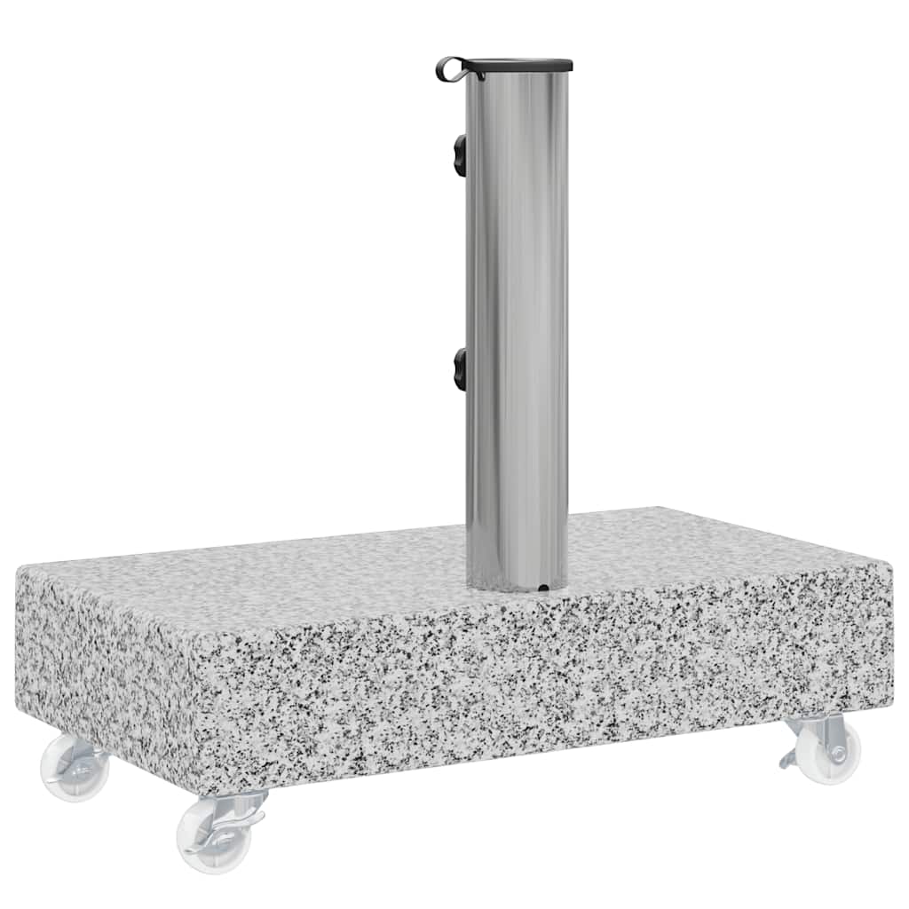 Postolje za suncobran svjetlosivo 45 x 25 x 8,3 cm granitno