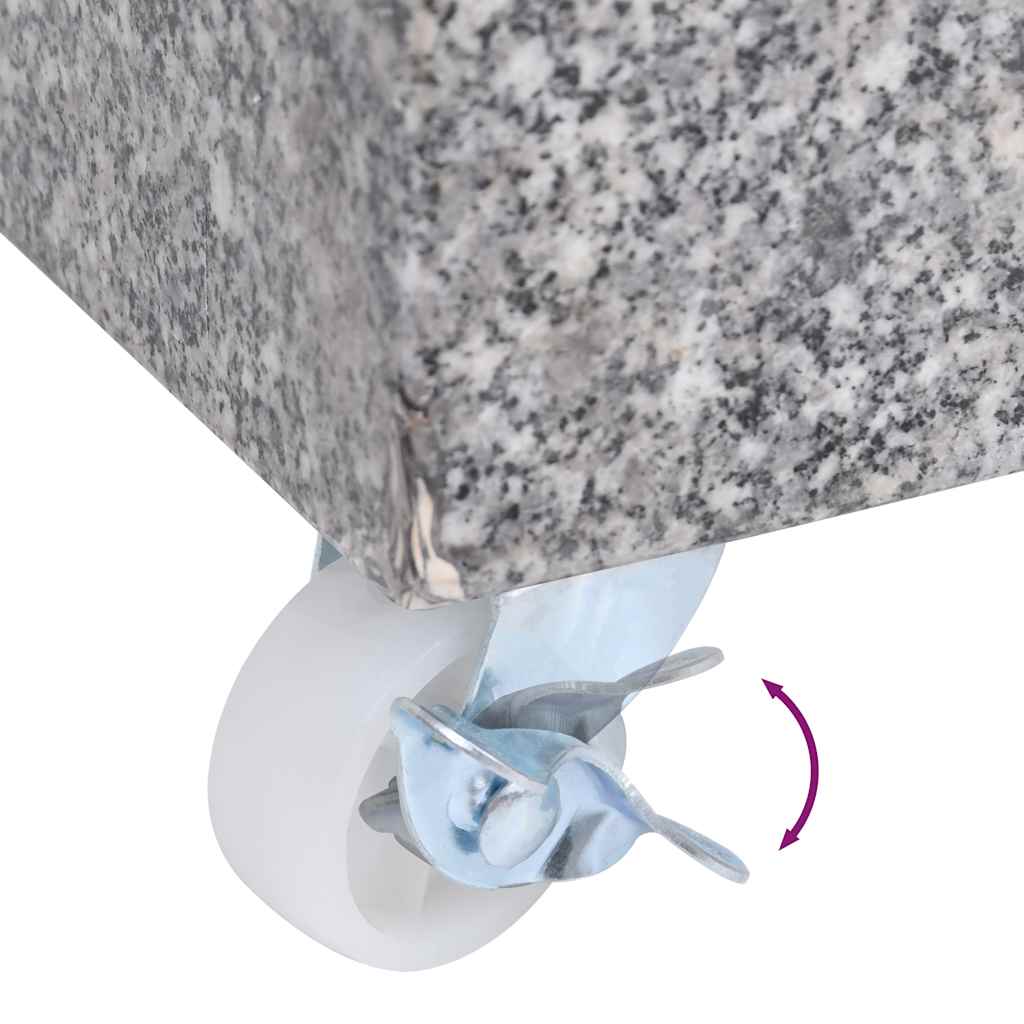 Postolje za suncobran svjetlosivo 45 x 25 x 8,3 cm granitno