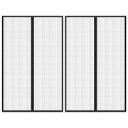 Zastori protiv insekata 2 kom s magnetima 220 x 130 cm crni