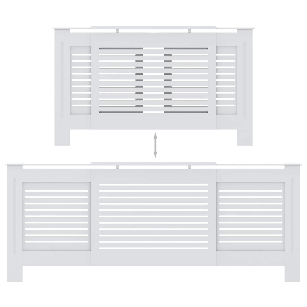 Pokrov za radijator MDF bijeli 205 cm