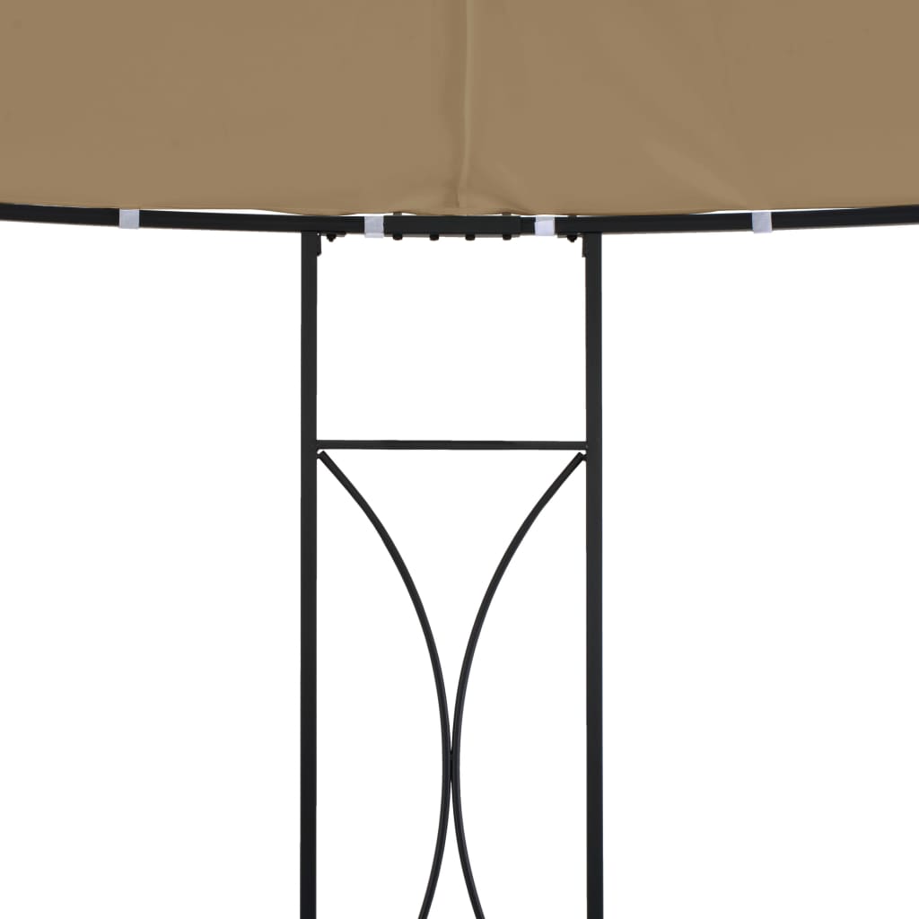 Sjenica 300 x 290 cm smeđe-siva okrugla