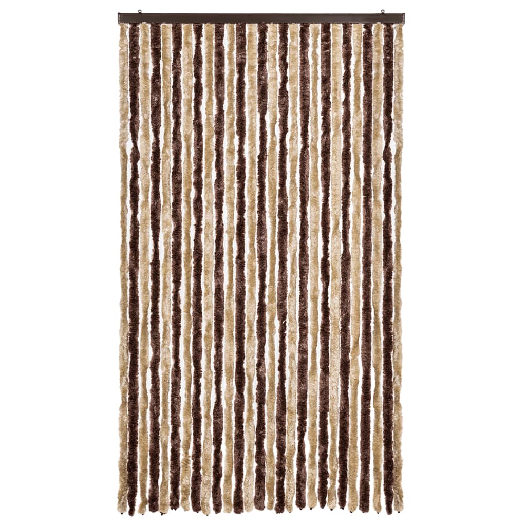 Zastor protiv insekata bež-svjetlosmeđi 118x220 cm šenil