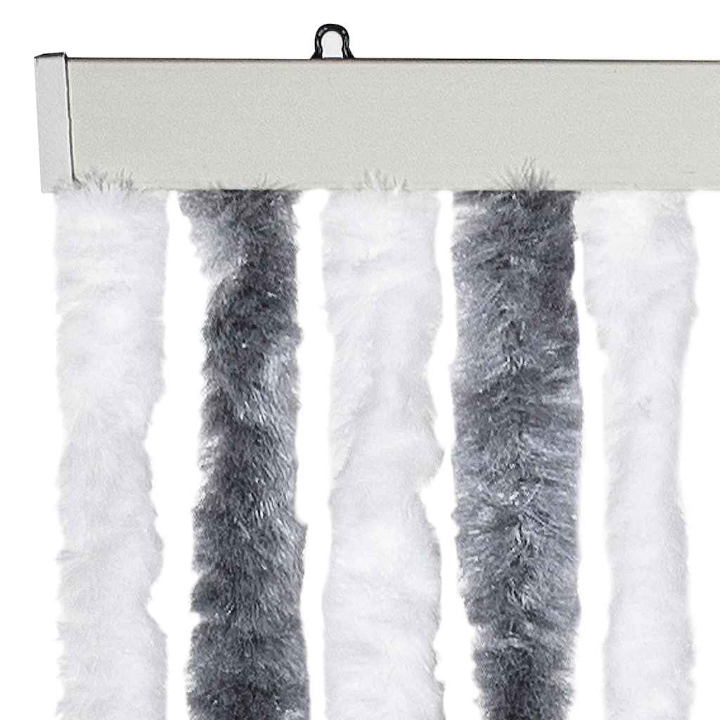 Zastor protiv insekata sivo-bijeli 56 x 200 cm šenil