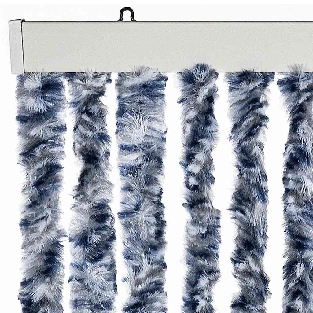Zastor protiv insekata plavo-bijeli 56 x 200 cm šenil