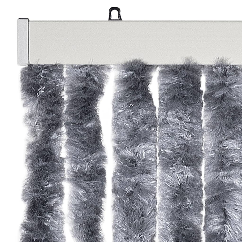 Zastor protiv insekata srebrni 90 x 200 cm šenil