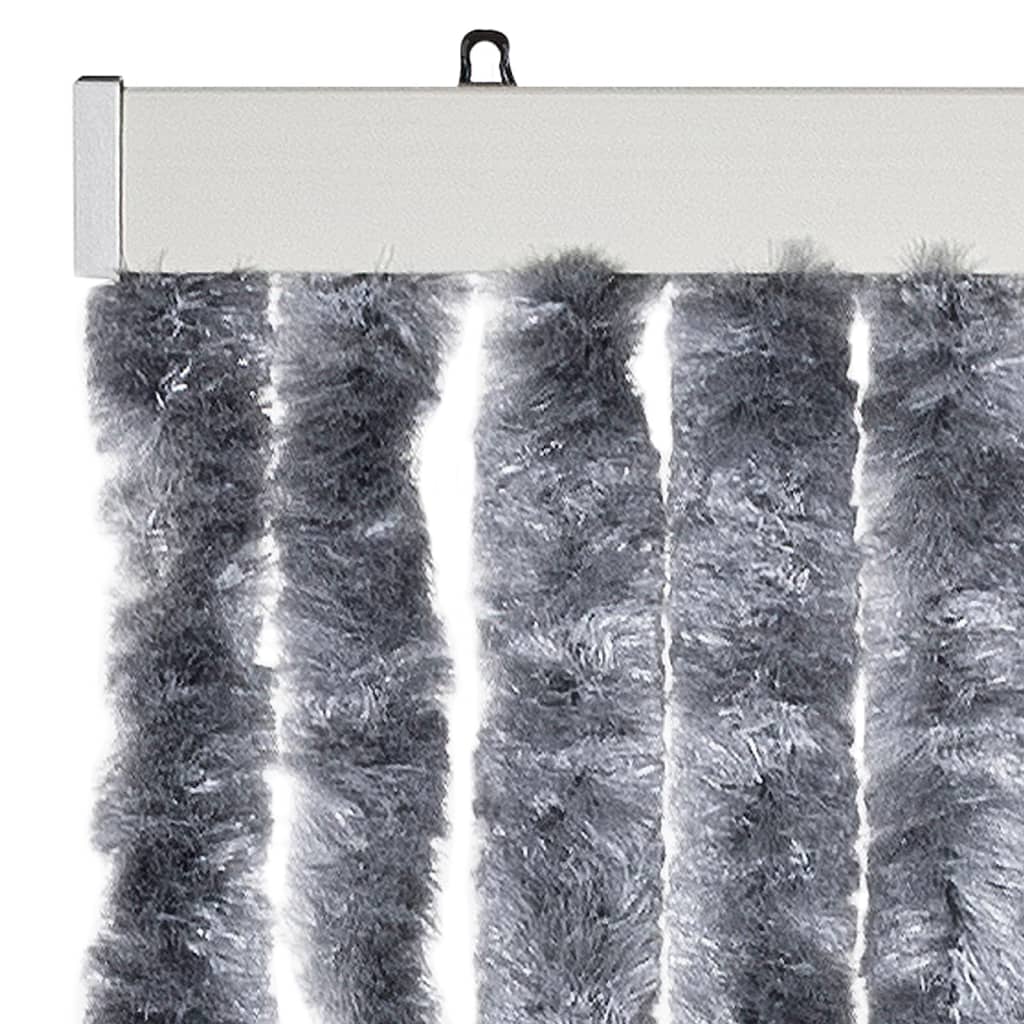 Zastor protiv insekata srebrni 118 x 220 cm šenil