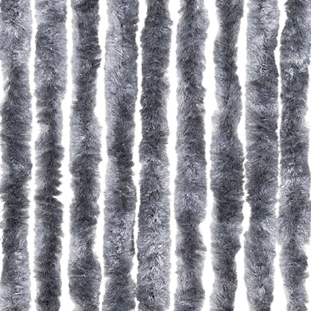 Zastor protiv insekata srebrni 118 x 220 cm šenil