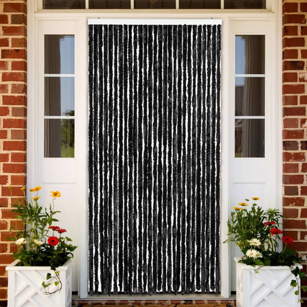 Zastor protiv insekata antracit 118 x 220 cm šenil