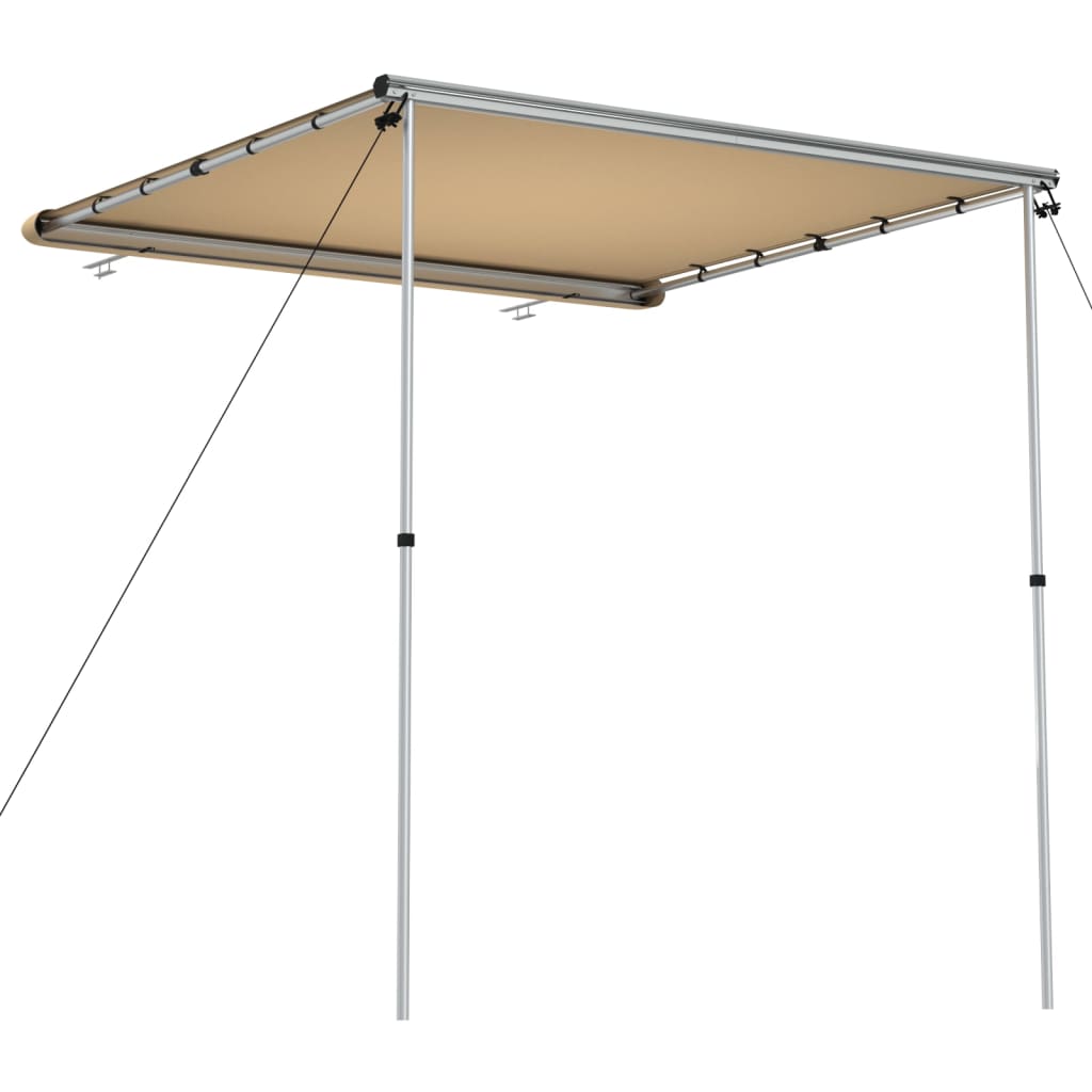 Tenda za kamp-prikolicu i karavan 2,4 x 2 x 2,15 m bež