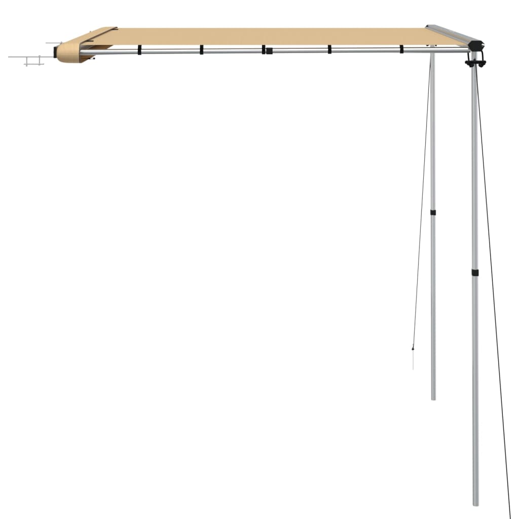 Tenda za kamp-prikolicu i karavan 2,4 x 2 x 2,15 m bež