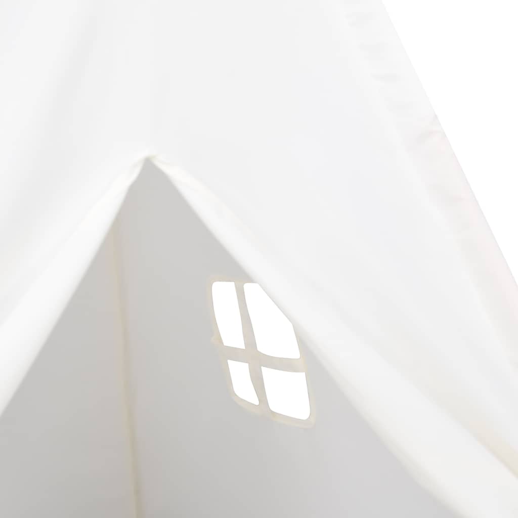 Dječji šator tipi od breskvine kore bijeli 120 x 120 x 150 cm
