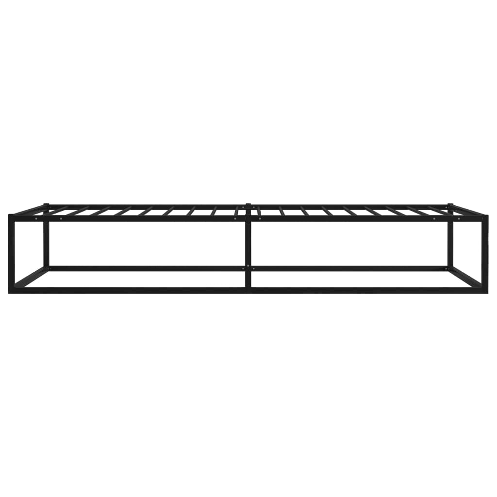 Okvir za krevet crni metalni 100 x 200 cm
