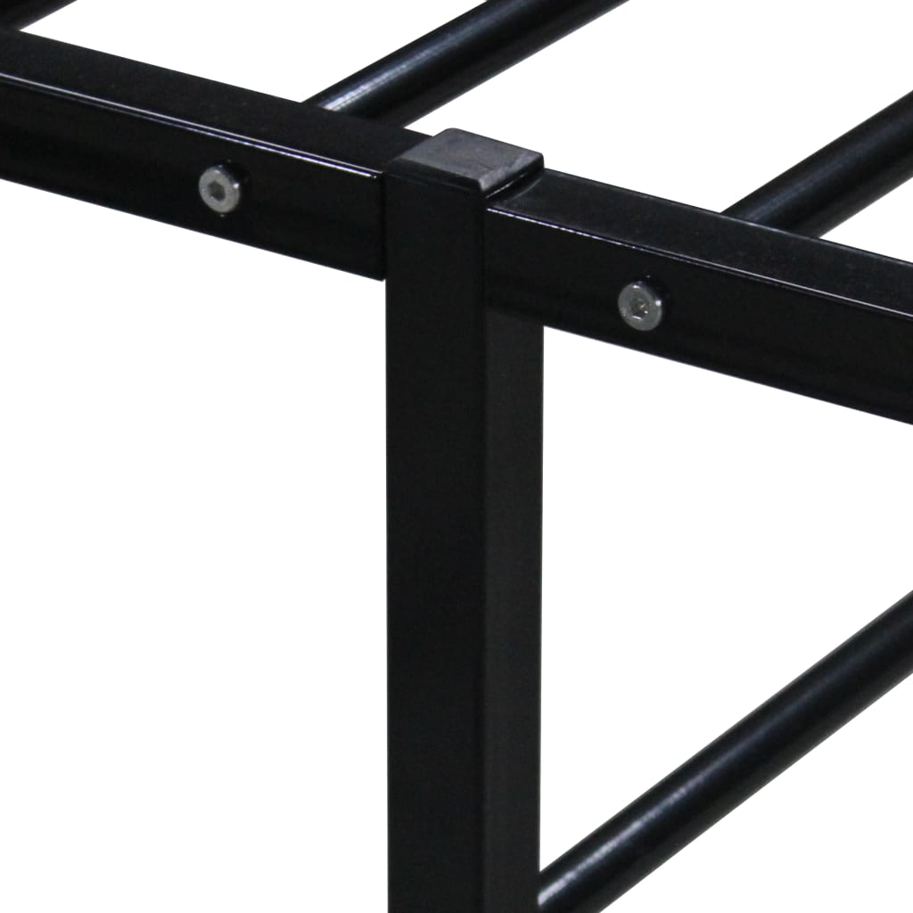 Okvir za krevet crni metalni 100 x 200 cm