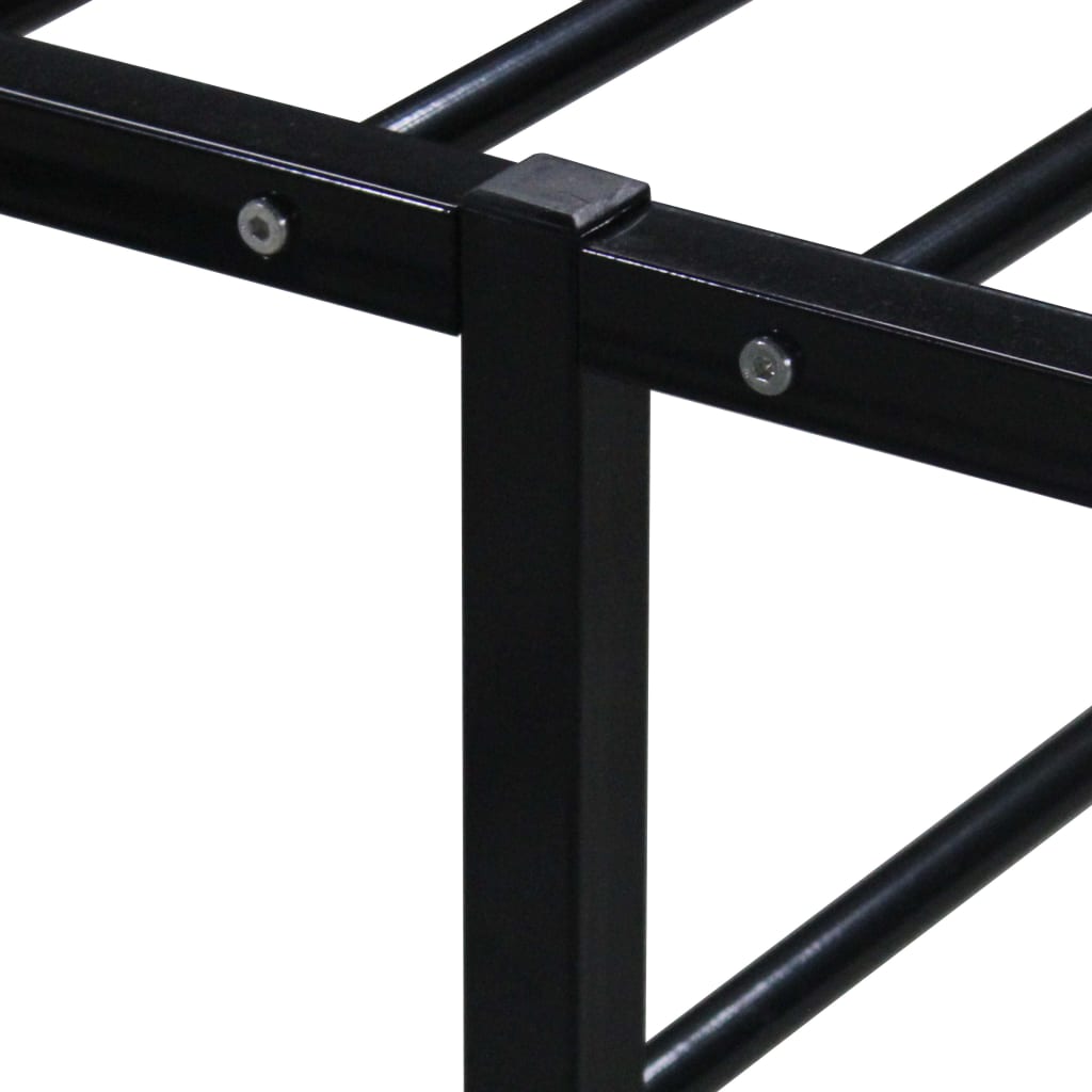 Okvir za krevet crni metalni 120 x 200 cm