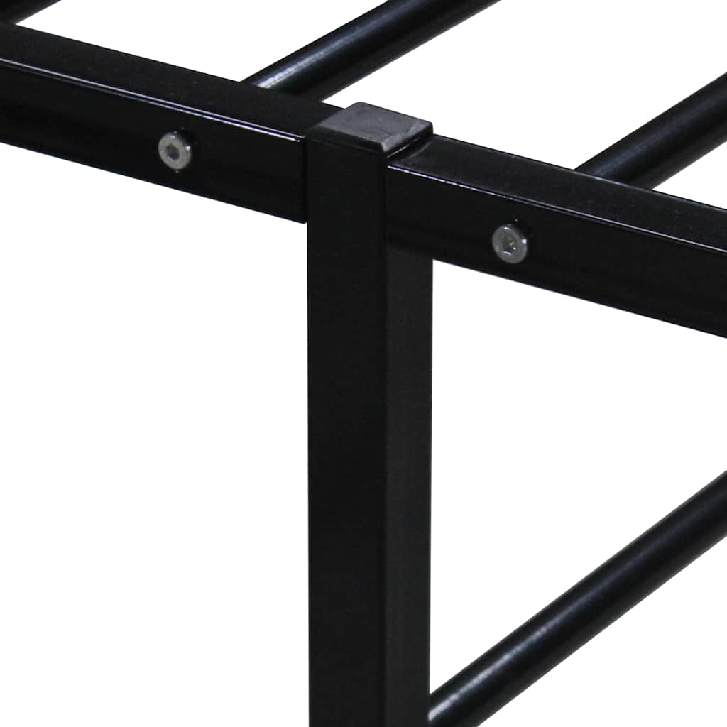 Okvir za krevet crni metalni 140 x 200 cm