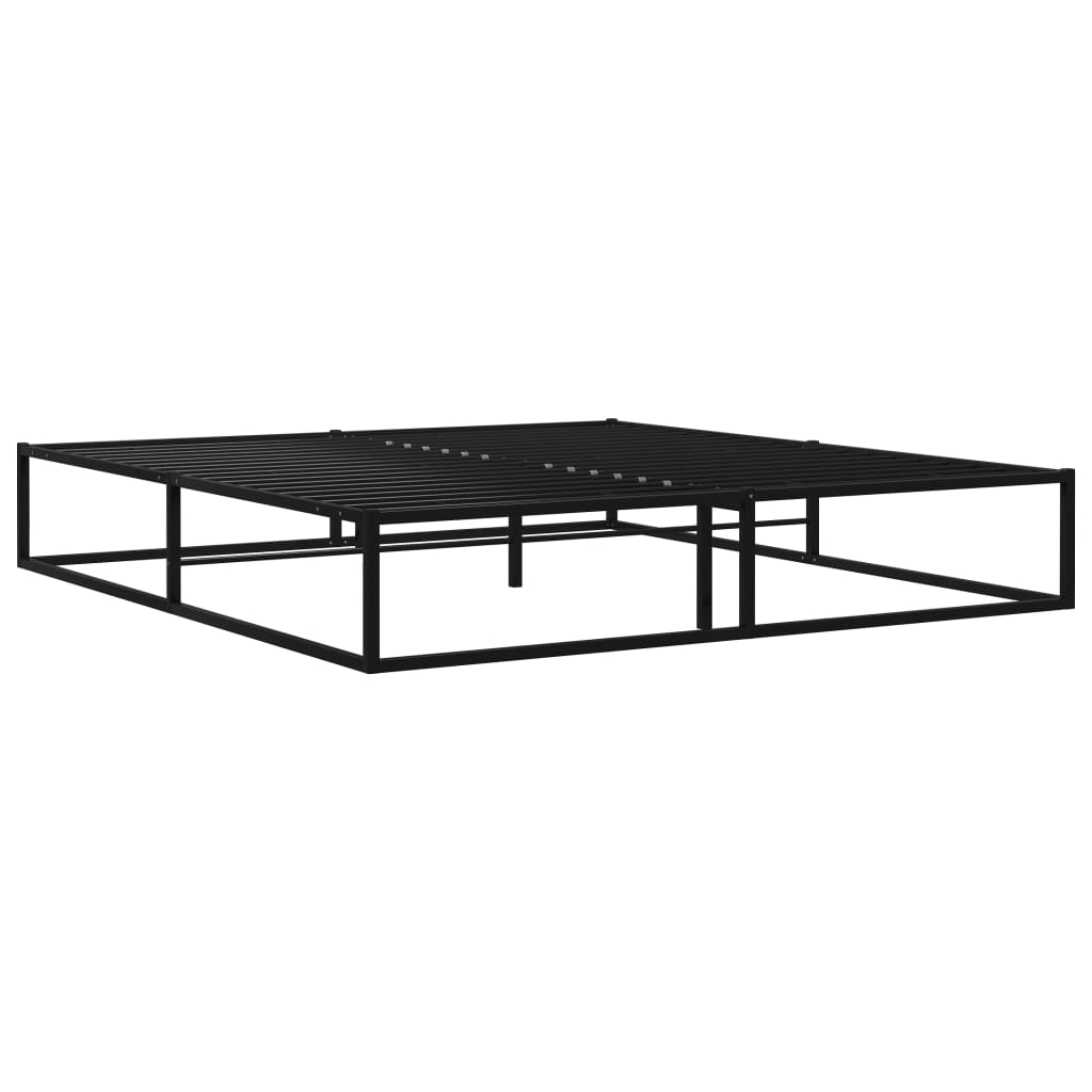 Okvir za krevet crni metalni 160 x 200 cm