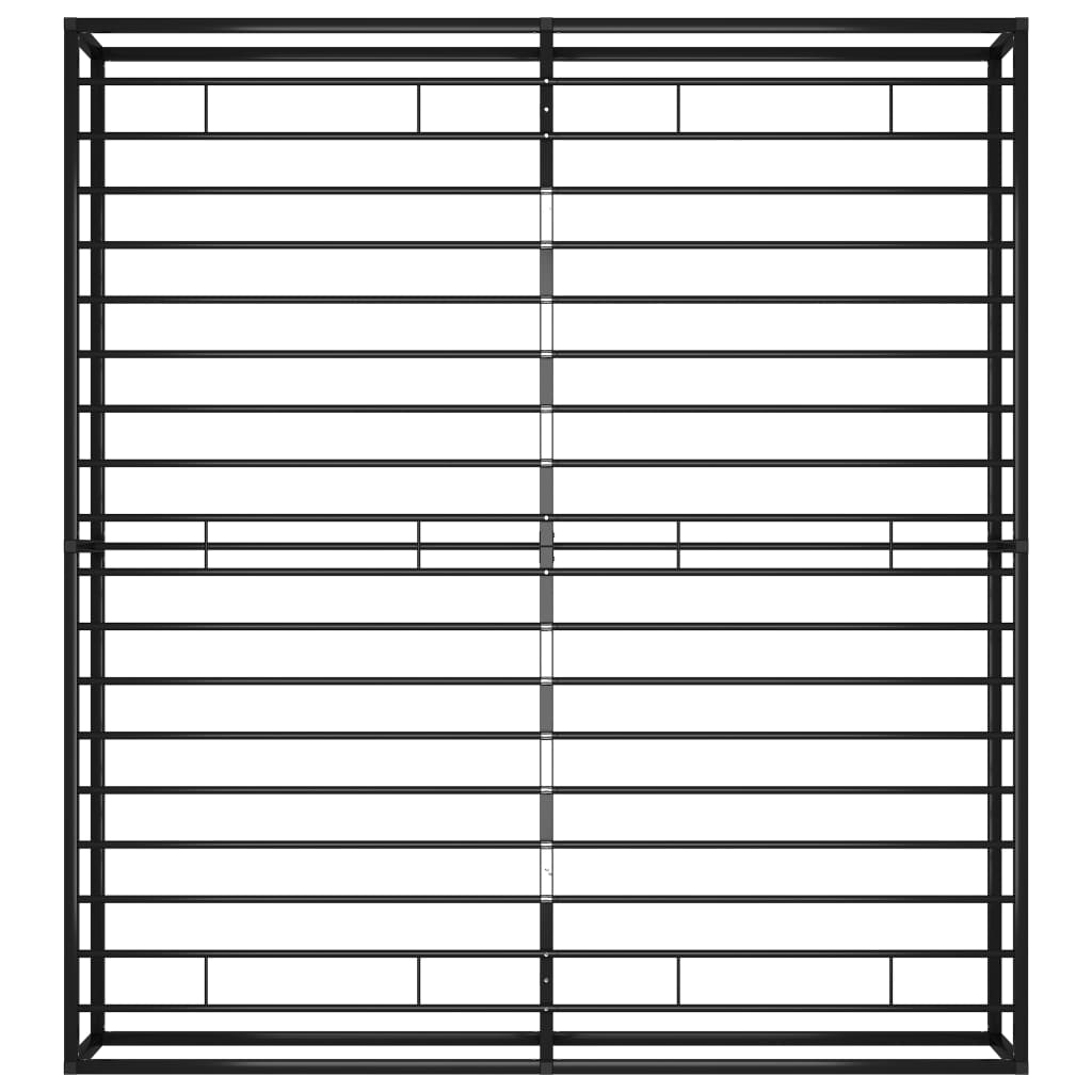 Okvir za krevet crni metalni 160 x 200 cm