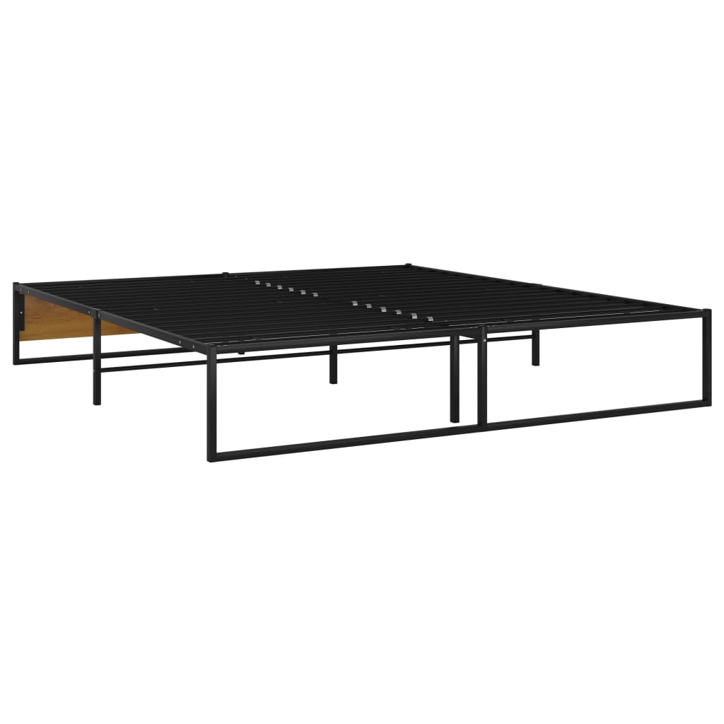 Okvir za krevet crni metalni 180 x 200 cm