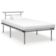 Okvir za krevet sivi metalni 100 x 200 cm