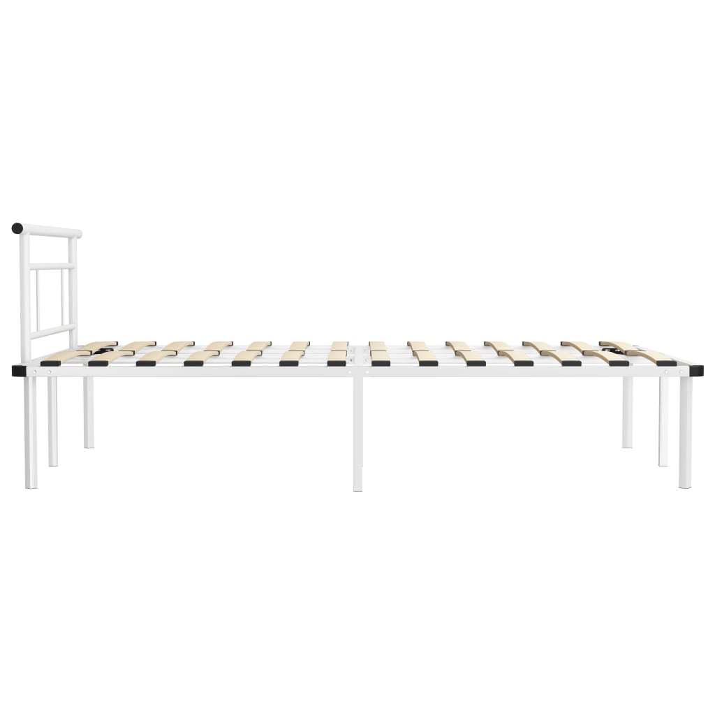 Okvir za krevet bijeli metalni 120 x 200 cm