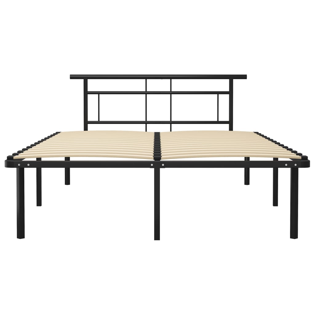 Okvir za krevet crni metalni 140 x 200 cm