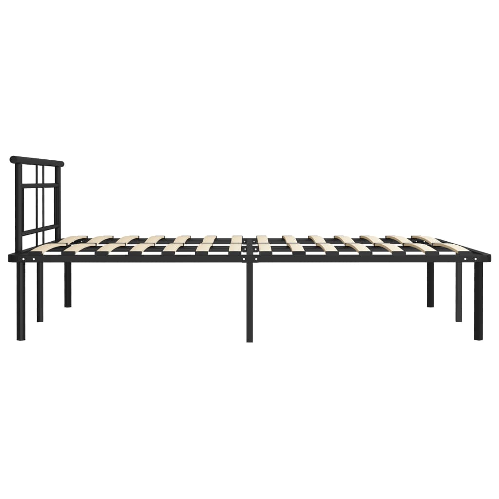 Okvir za krevet crni metalni 140 x 200 cm
