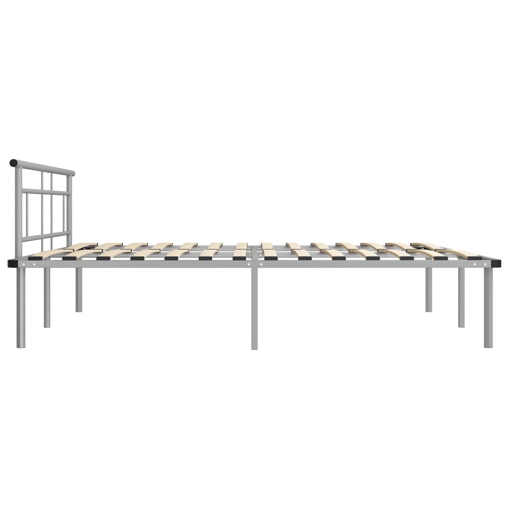 Okvir za krevet sivi metalni 200 x 200 cm