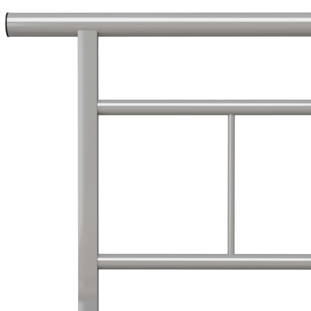 Okvir za krevet sivi metalni 200 x 200 cm
