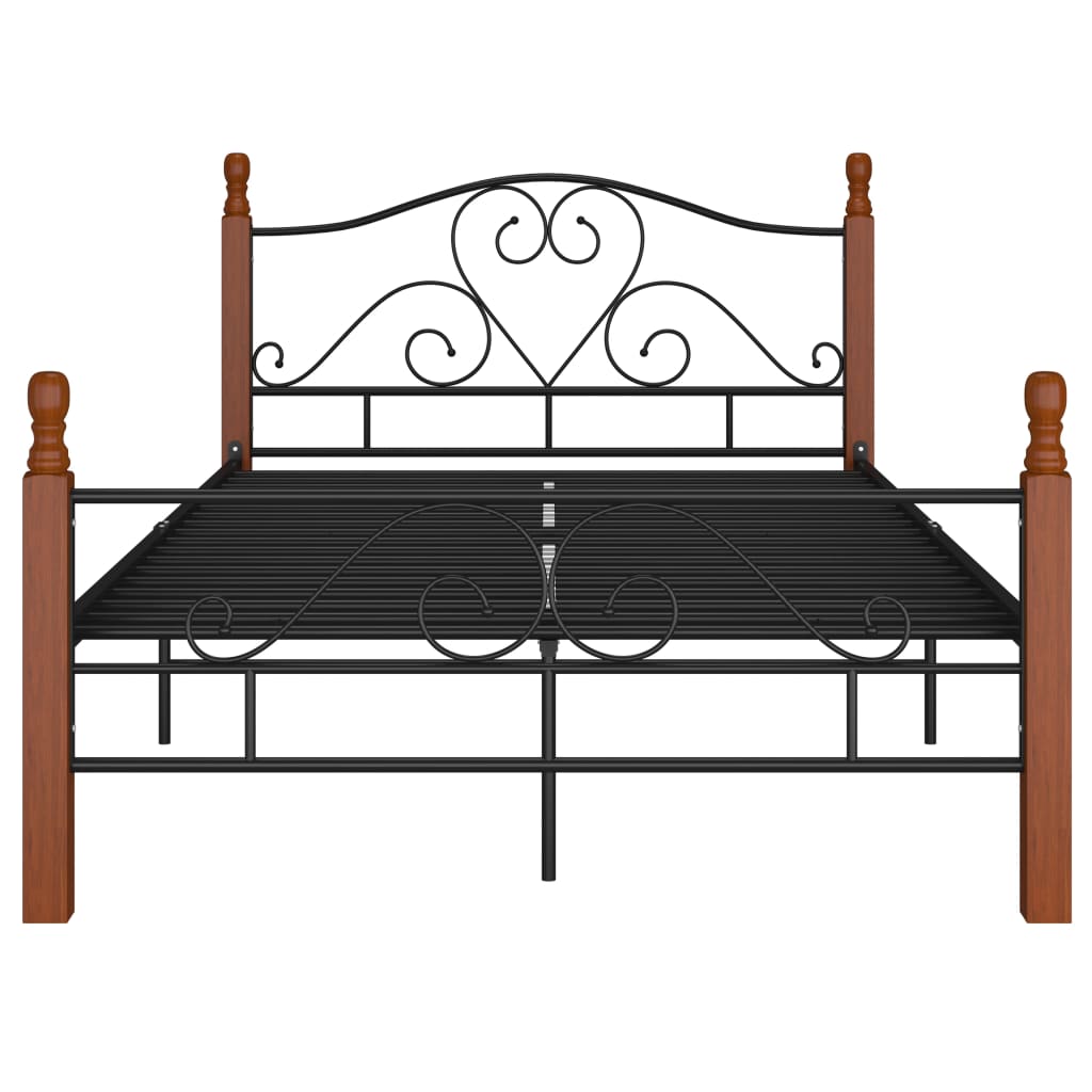Okvir kreveta crni metalni 120 x 200 cm
