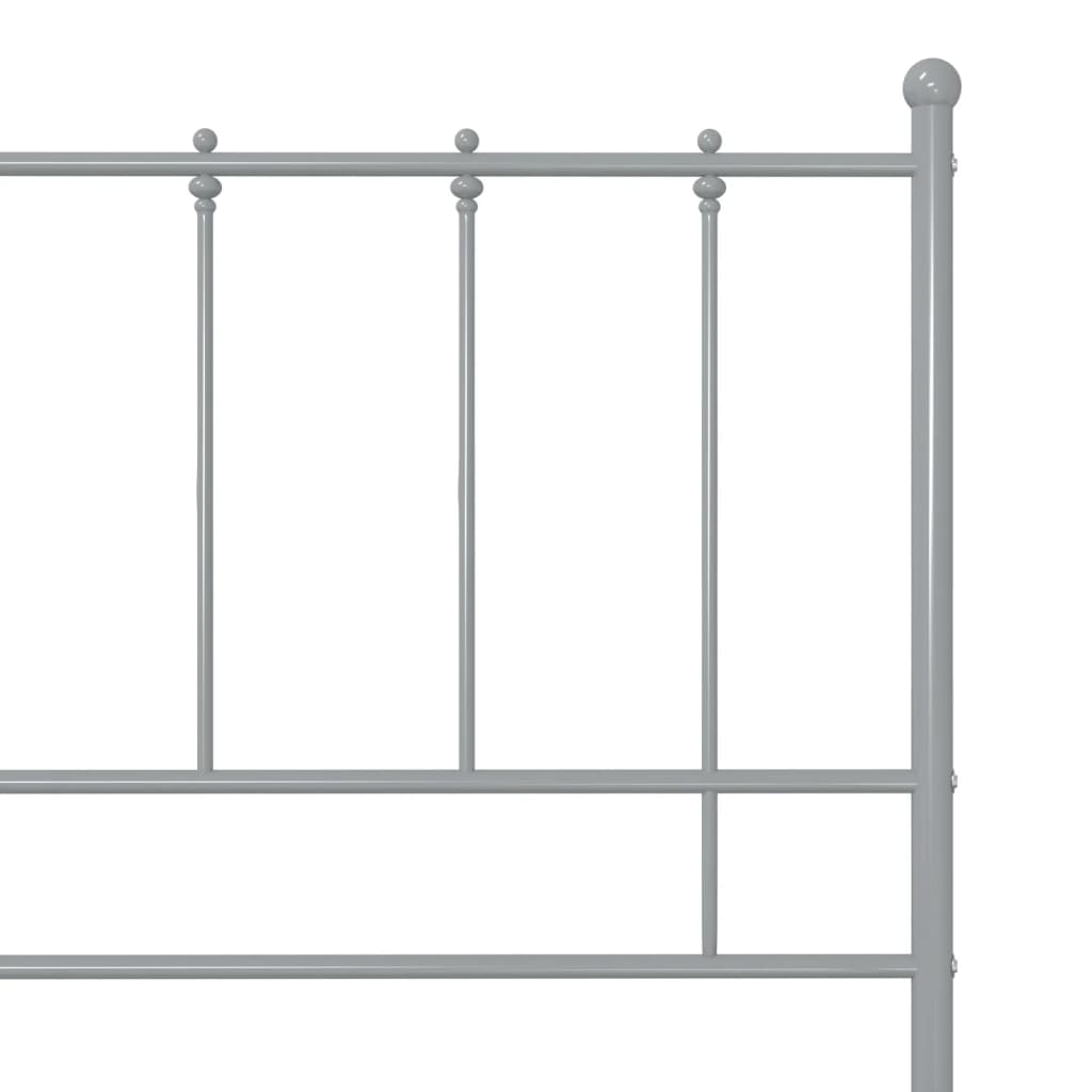 Okvir za krevet sivi metalni 100 x 200 cm