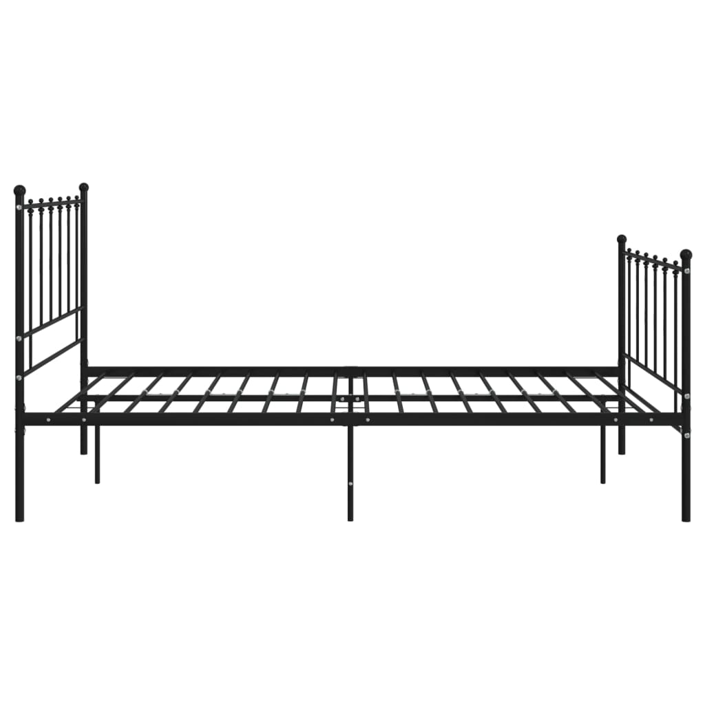 Okvir za krevet crni metalni 120 x 200 cm