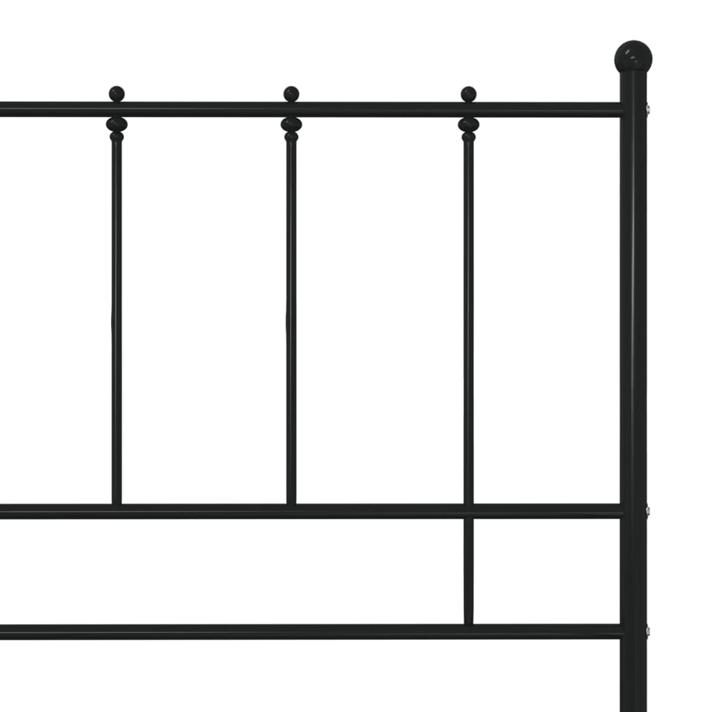 Okvir za krevet crni metalni 120 x 200 cm