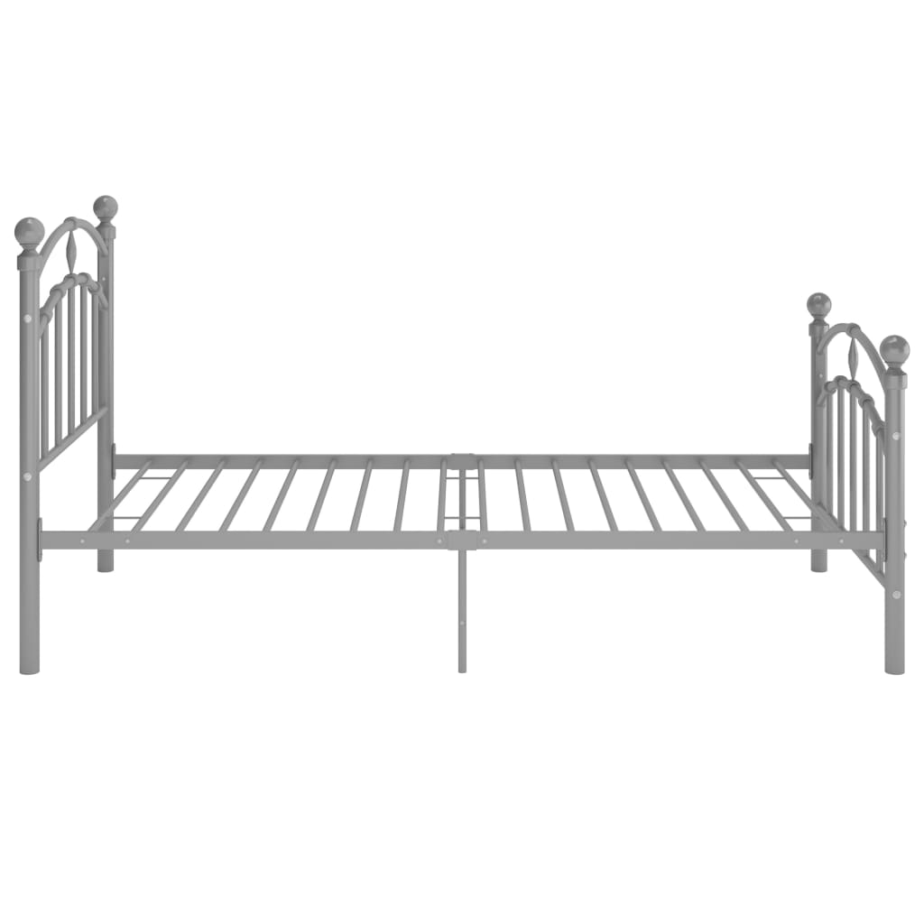 Okvir za krevet sivi metalni 90 x 200 cm