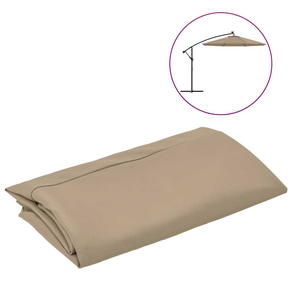Zamjenska tkanina za konzolni suncobran boje taupe 350 cm