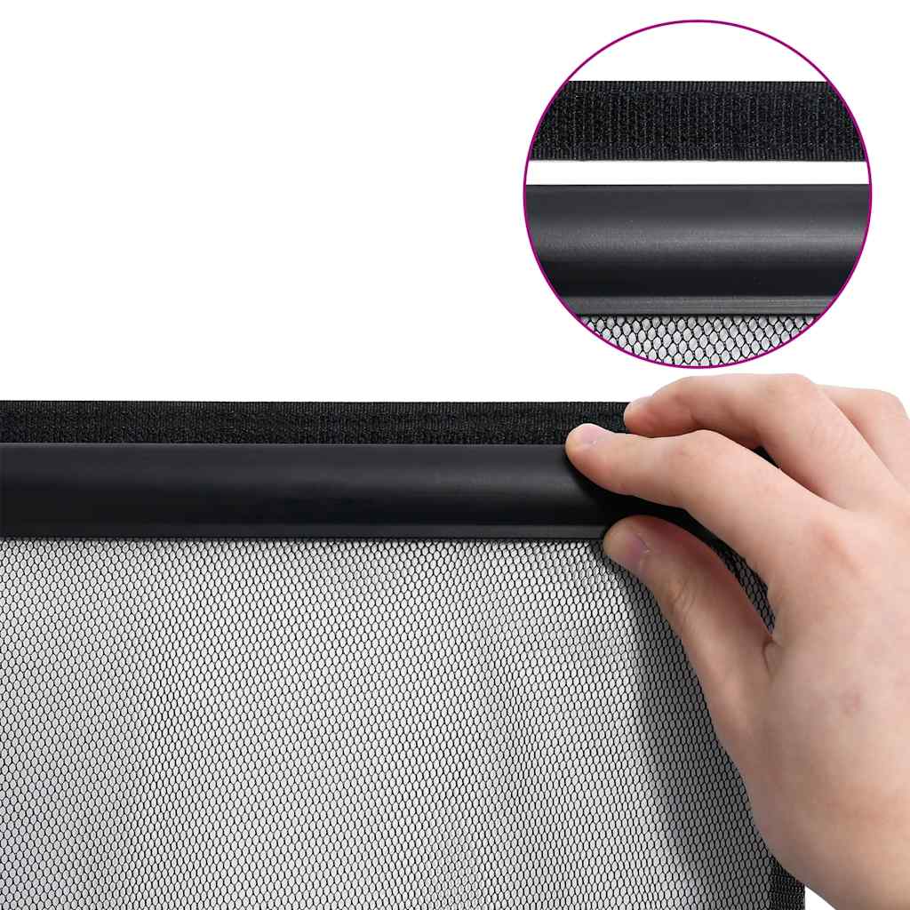 Zastor protiv insekata s mrežom crni 100 x 220 cm poliesterski