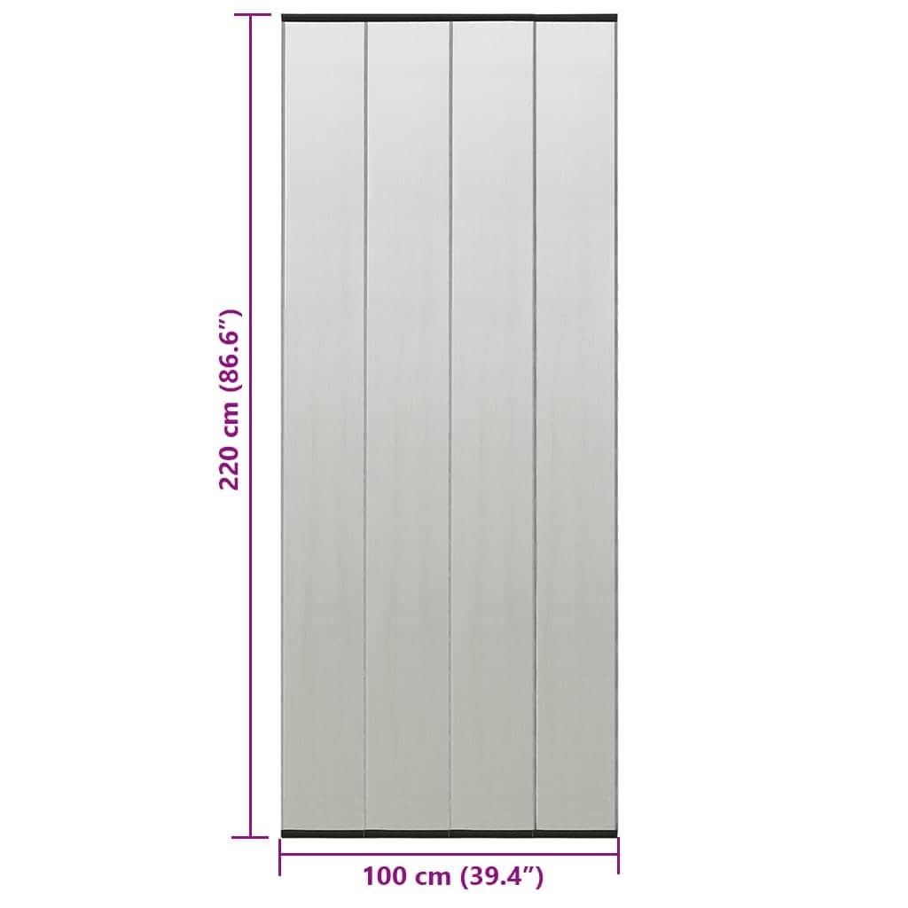 Zastor protiv insekata s mrežom crni 100 x 220 cm poliesterski