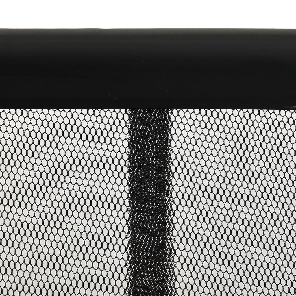 Zastor protiv insekata s 5-dijelnom mrežom crni 120 x 240 cm