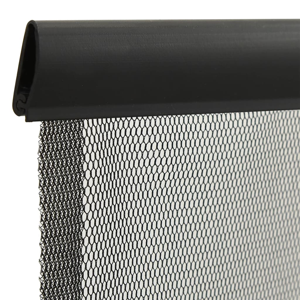 Zastor protiv insekata s 5-dijelnom mrežom crni 120 x 240 cm